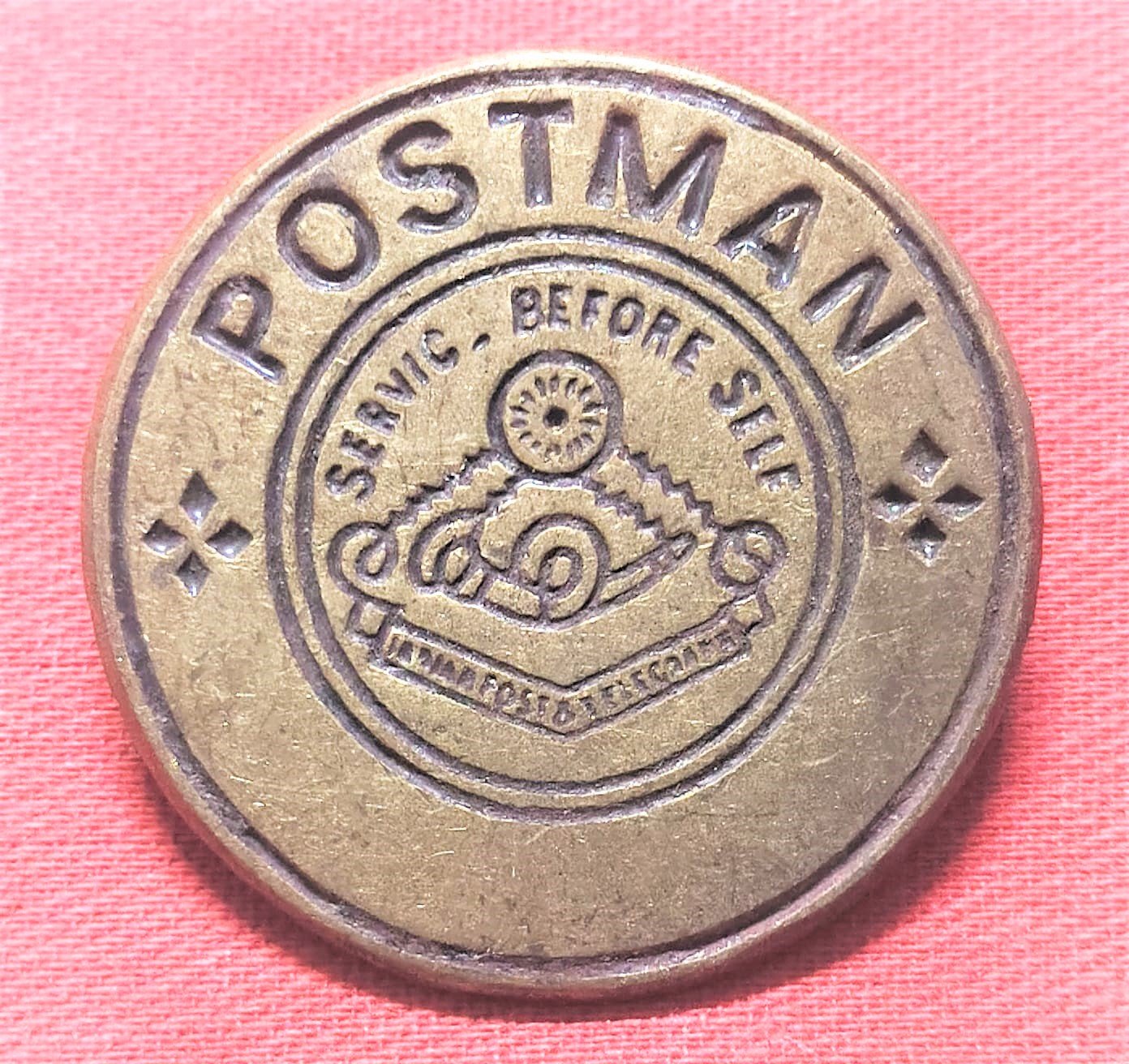 Badge  - post man badge scarce