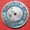 Bank Token Vijaya Bank Madras 1 Moore ST scarce