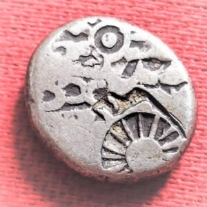 ANCIENT INDIA MAURYAN PERIOD MAGADH DYNASTY SILVER PUNCHMARK