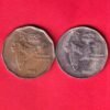 "aunc" republic india 1993 culcutta mint 2 rupees coin  – HB128