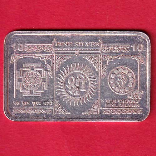 SILVER BAR: Weight – 9.98 gm – HB129