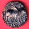 ANCIENT INDIA KUSHAN KING DYNASTY BEAUTIFUL SCARE COPPER COIN– HB137