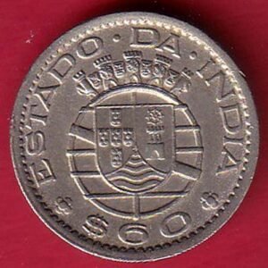 Portuguese India 60 Centavos 1959 coin  – HB160