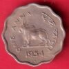 republic india 1954 one  anna coin– HB166