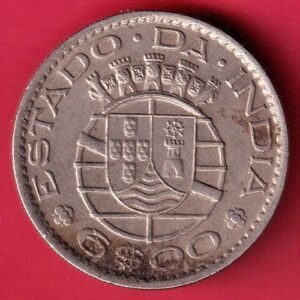 PORTUGUESE INDIA GOA 6 ESCUDO 1959 COIN– HB217