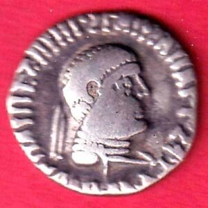 Indo-Greek Kingdom Apollodotus II 1 Drachma SILVER coin– HB331