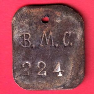 token: B.M.C. bombay munciple corporation token – HB354