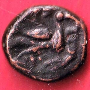 ANCIENT INDIA MADURAI NAYKAS "PEACOCK TYPE" RARE COPPER COIN– HB365