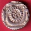 INDORE STATE SUN FACE INO SHAH ALAM II MALHAR RAO HALF RUPEE SILVER COIN– HB404