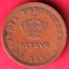 Portuguese india ⅛ Tanga – Luíz I 1886 copper coin– HB412
