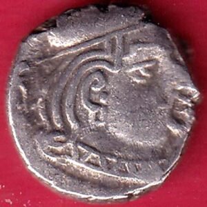 ANCIENT INDIA KSHATRAP DYNASTY KINGS PORTRAIT RARE SILVER COIN – HB462