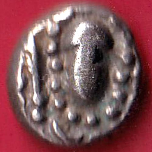 ANCIENT INDIA GADHAYA DYNASTY KING PORTRAIT COIN– HB566