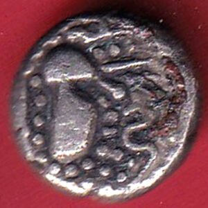 ANCIENT INDIA GADHAYA DYNASTY KING PORTRAIT COIN – HB573